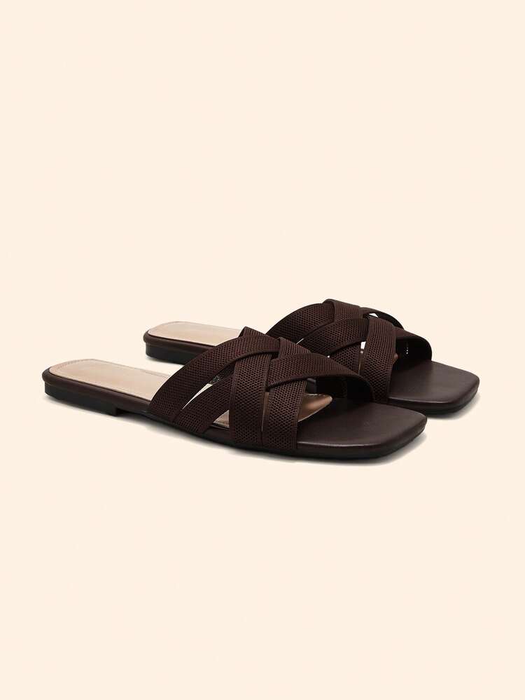 CUCCOO BASICS Summer Casual Versatile Simple Flat Sandals For Christmas Spring Shoes Summer Shoes