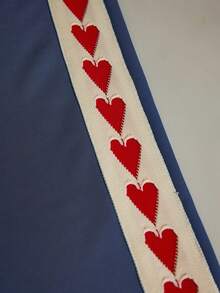 Elnivra Preppy Style Y2K Women's New Retro Grey Blue Wide Leg Drawstring Pants, Elastic Waist Loose High Waist Pants With Heart Woven Belt, Collegiate & Hip Hop Style Sweatpants Wide Pants Palazzo Pants Women Wide Leg Pants Woman Loose Pants - Blue - View 6