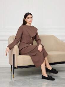 Sleekvia 女士时尚百搭休闲简约平底鞋 - 靜夜黑色 - 查看 10