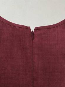 GlowEve A Two Pieces Autumn Set For Women's Elegant And Commuting Style Woven Together - Red Violet - View 6