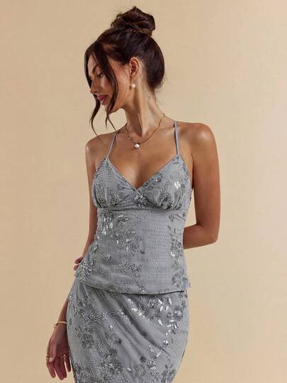 SHEIN BAE เสื้อกล้ามสายเดี่ยวสีชมพูพื้นผิวสำหรับผู้หญิง, เสื้อกล้ามพักร้อน, เสื้อจاكการ์ด, ฤดูใบไม้ผลิ/ฤดูร้อน