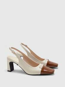 CUCCOO BIZCHIC Zapatos de tacón alto para mujer - Albaricoque - Ver 7