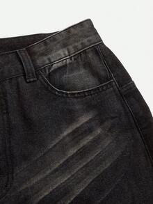 Y2Kool Casual Sexy Urban Icon Chic Y2K Modern Minimalist Fashion Women Rhinestone Embellished , Suitable For Outings, Travel, Daily, Vacation, Party, Spring/Summer Cotton Denim Jeans Wide Leg Rhinestone Jeans Bling Jeans Glitter Jeans Wide Leg Jeans Baggy Jeans Y2k - Multicolor - View 5