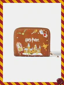 HARRY POTTER X SHEIN 1, Simple Zipper Coin Purse With Candy Dessert Pattern, Suitable For Women.