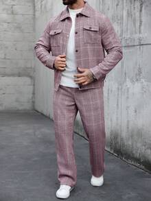 Manfinity CasualCool Bộ vest nam dài tay kẻ caro cài một hàng khuy gồm áo khoác và quần, bộ đồ thường ngày nam, bộ đồ 2 mảnh nam, bộ đồ phối hợp nam, bộ đồ 2 mảnh nam, bộ đồ nam thoải mái, bộ đồ kẻ caro nam. Thích hợp cho phong cách cổ điển, thường ngày, du lịch cuối tuần, hoạt động ngoài trời, thám hiểm, môi trường làm việc thoải mái, quà tặng cho bạn trai/chồng, quà kỷ niệm/sinh nhật, tiệc tùng, kỳ nghỉ hè, lễ hội, năm mới, đám cưới, ngày Valentine. - Nhiều màu - Xem 4