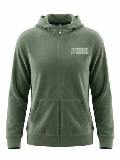 Puma Women's Full Zip Hoodie Green