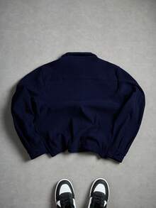 PAVTROS 男士简约黑色灯芯绒夹克 - 藏蓝色 - 查看 2