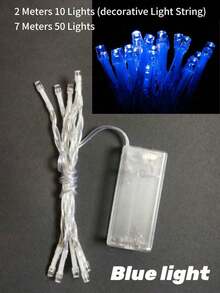 活力四射的太阳能户外花园管状绳灯，蓝色魅力LED景观装饰灯，围栏派对灯，8种闪烁模式，泳池装饰灯，防水耐用材质，现货供应，适用于户外花园绳灯装饰 - 藍色光 - 查看 11