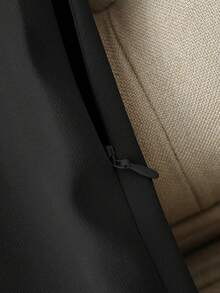 Franclia 返校季休闲黑色A字迷你裙，配腰带，女士秋季半身裙，返校季腰带半身裙，优雅半身裙，可爱半身裙 - 黑色 - 查看 3