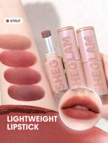 SHEGLAM Lip Veil Cushion Lightweight Lipstick-Strut Lip Combo Brand Beauty Makeup Face Paint Cosmetic For Women Girls Perfect For Winter Spring Ideal For Y2K Fancy Fashion Suitable For Birthday Gift Party Ready Best Color - Strut - View 9