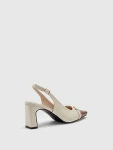 CUCCOO BIZCHIC Zapatos de tacón alto para mujer - Albaricoque - Ver 9