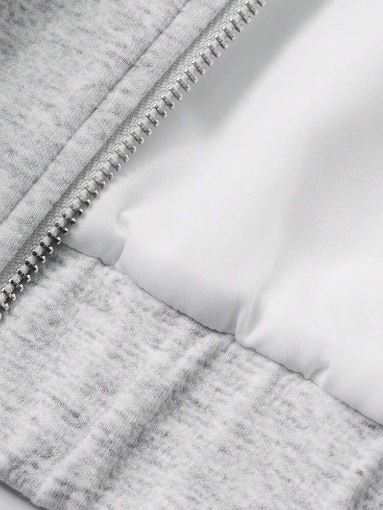 Men's Loose Fit Gray Sweatshirt Sweatshirt, Spring/Autumn