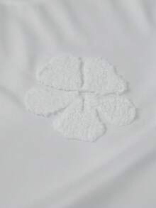 STYNVO Men's Round Neck 3D Floral Pattern Casual Versatile Commuting Short Sleeve T-Shirt Men's White T Shirt Flower Tshirt Men - White - View 3