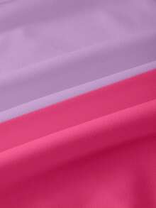 CoComelon X SHEIN Young Girl Cartoon Figure Graphic Colorblock Crew Neck Long Sleeve Sweatshirt - White - View 5