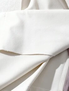 Franclia 女士撞色翻领双排扣无袖外套短裤休闲套装，包括西装外套、短裤套装、女士西装套装、女士短款套装、女士夏季套装、西装背心短裤套装 - 彩色 - 查看 8