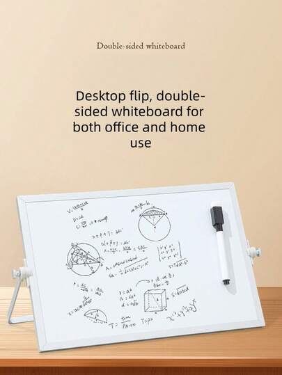 1 st slumpmässig whiteboardtavla med aluminiumram, dubbelsidig vikbar magnetisk whiteboardtavla, kontorsmaterial, tillbaka till skolan