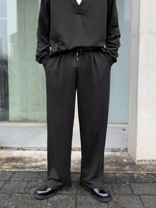 DAZY 男士撞色领 Polo 衫套装，黑色，适合春秋季穿着 - 彩色 - 查看 4