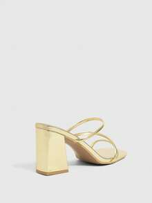 CUCCOO SZL Women Heeled Sandals Valentine's Day - Light gold PU - View 3