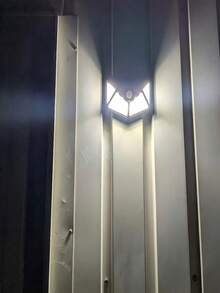1PC 100 114 LED Solar Wall Light Intelligent Light Motion Sensor Auto Brightness Adjustment Four Side Luminous Waterproof Outdoor For Garden Pathway Driveway Garage Security Lighting - Multicolor - View 11