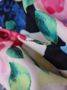 Franclia Áo kiểu nữ cổ chữ V tay bồng họa tiết hoa, thích hợp cho hẹn hò, mặc hàng ngày, dự tiệc, đi làm, trà chiều, mùa xuân/hè. Áo kiểu hoa tay bồng, áo hoa 3D cho nữ. - Nhiều màu - Xem 6