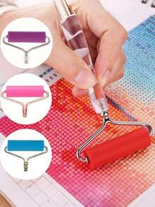 Incluye solo 1 rodillo de metal para pintura de diamantes, no incluye el mango/agarre, para pintura de diamantes DIY. - Multicolor - Ver 8