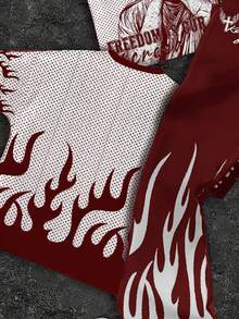 Tween Boy Round Neck T-Shirt And Flare Pants Casual 2 Pieces Set, Suitable For Summer - Multicolor - View 5