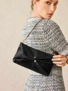 MOTF 女士精致链条手提包 - 黑色 - 查看 6