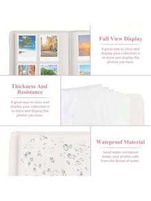 适用于 3 英寸胶片的 272+1 个口袋照片相册，兼容 Mini Liplay 11 90 70 50S 26 25 9 8+ 8 7S/ Snap PIC-300/ 即时成像打印机/HP Sprocket 相纸（粉色） - 藍色 - 查看 4