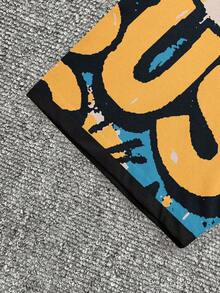 Manfinity Dauomo 男士字母印花圆领休闲宽松T恤 - 彩色 - 查看 4