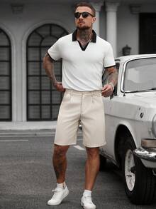 Manfinity CasualCool Quần short nam dáng rộng xếp ly, thích hợp cho mặc hàng ngày, đi chơi cuối tuần, du lịch, gặp gỡ bạn bè, v.v. Chiếc quần short đa năng này là một món đồ thiết yếu trong tủ quần áo của phái mạnh và là món quà tuyệt vời dành cho bạn trai hoặc chồng. Thích hợp cho Ngày Valentine, Quà tặng cho bạn trai, Quần short Bermuda nam, Quần short kaki nam, Quần short dài nam, các chuyến đi cuối tuần, hoạt động ngoài trời, du lịch, môi trường làm việc thoải mái hoặc các dịp bán trang trọng, Quà tặng cho bạn trai/chồng, Quà kỷ niệm/sinh nhật, Tiệc tùng, Kỳ nghỉ hè, Lễ hội, Năm mới, Đám cưới, Ngày Valentine, Quần short golf nam. - Màu be - Xem 4