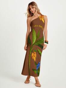 CAJUNI TROPICACAU_针织长裙 用针织面料制作 - 棕色 - 查看 10