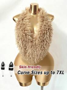 SHEIN CURVE+ Plus Size Women Sexy Vacation Style Patchwork Backless Tie-Front Romper - Khaki - View 1