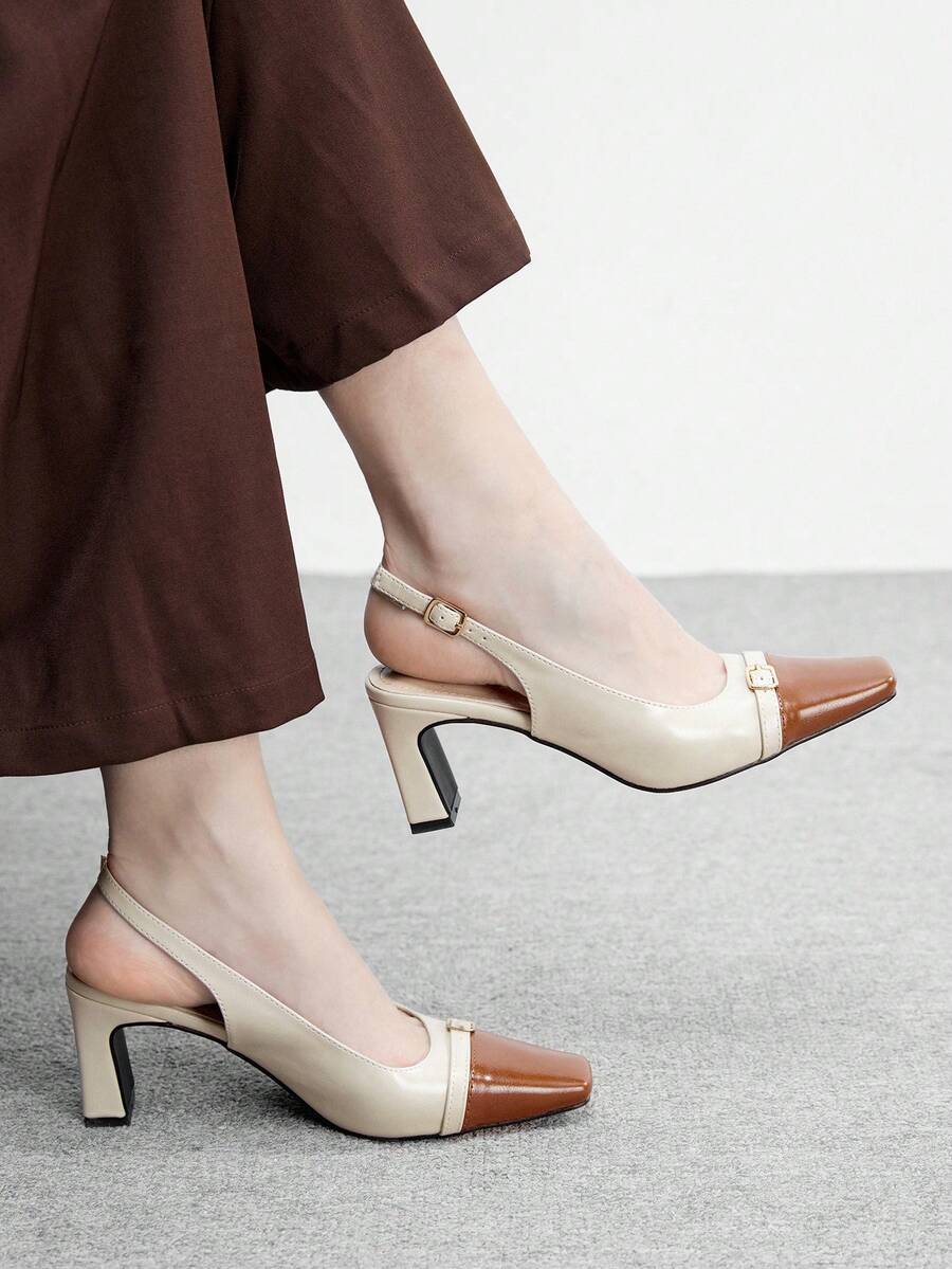 CUCCOO BIZCHIC Zapatos de tacón alto para mujer - Albaricoque - Ver 1