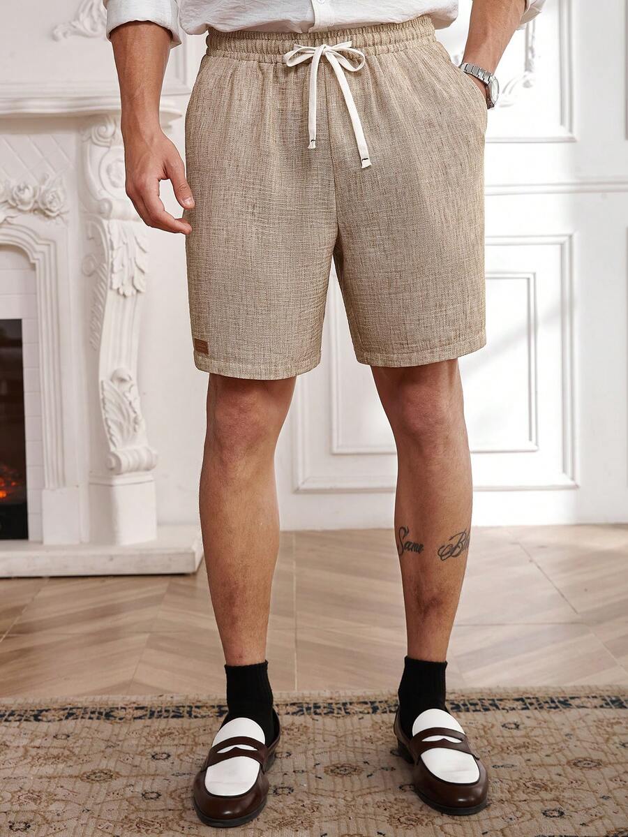 Core Aspect Men's Drawstring Waist Pockets Casual Versatile Commute Shorts