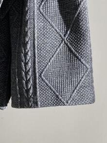 2pcs/Set Infant Boys Jacquard 2 In 1 Polo Shirt And Elastic Waist Shorts Set, Suitable For Commuting, Casual, Vacation, Sports, Party, Spring/Autumn, 6M-3T, Children Clothing, Baby Clothing Baby Boy Shirt And Short Set Baby Boys 2pcs - Grey - View 7