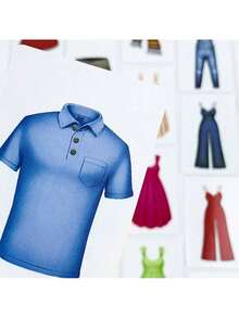 Complete Clothing Identification Game Set With Apparel Illustration Cards And Style Matching Mechanics - Multicolor - View 6