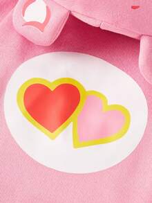 Care Bears X PETSIN 1件 Love-A-Lot 小熊宠物猫狗通用连帽衫，可爱印花 3D 耳朵装饰，粉色舒适狗狗连帽衫 - 粉色 - 查看 6