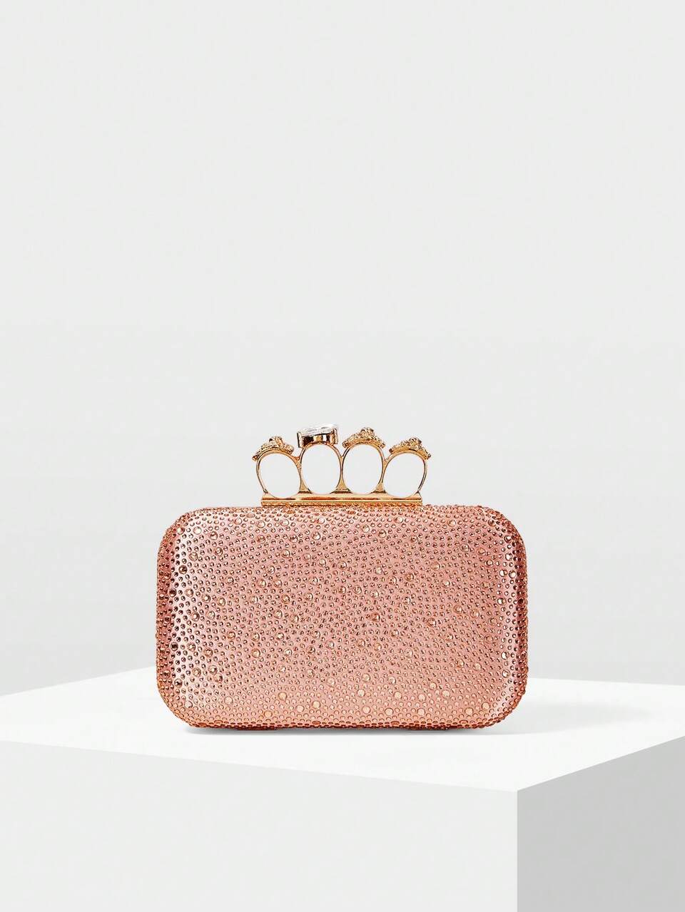 MOTF WOMEN'S RHINESTONE SQUARE EVENING CLUTCH