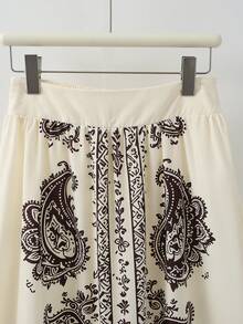 Franclia New Printed A-Line Skirt, Fashionable Loose Fit Women's Skirt, Spring/Summer - Multicolor - View 5