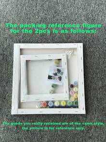 Tranh tô màu theo số dành cho người lớn, tranh tô màu acrylic dễ vẽ theo số cho người lớn mới bắt đầu, tranh tự vẽ theo số làm quà tặng trang trí tường nhà, kích thước 20 W x 20 L/30 W x 30 L (cm) - màu vàng nhạt - Xem 6