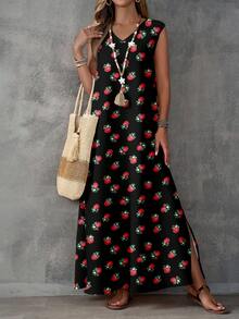 EMERY ROSE 女士休闲玫瑰碎花连衣裙，适合春夏穿着 - 彩色 - 查看 5