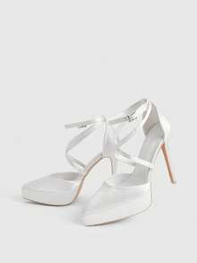 CUCCOO LuxiPop Giày cao gót nữ - trắng - Xem 10