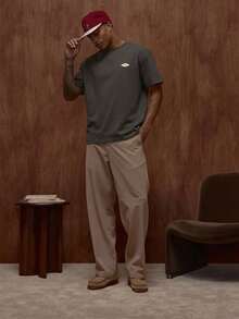 Musero 宽松短袖印花T恤 秋冬/春夏款 - 深灰色 - 查看 3