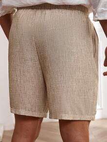 Core Aspect Men's Drawstring Waist Pockets Casual Versatile Commute Shorts