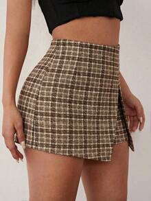 Radiana Quần short nữ gợi cảm, phong cách vintage tối giản, cạp cao, họa tiết răng cưa màu nâu, quần short ôm sát, quần short nâu, quần thường ngày, quần short đa năng dễ phối đồ, trang phục phong cách retro, đi làm, công sở, dạo phố, mua sắm, tụ họp, quần short công sở. - Nhiều màu - Xem 4