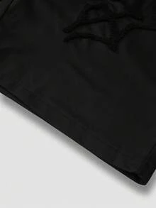 ROMWE MEN Men's Drawstring Waist Pockets Wide Leg Loose Casual Shorts - Multicolor - View 7