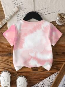 SHEIN | PAW Patrol Áo thun ngắn tay cổ tròn in hình chó dành cho bé gái, thích hợp mặc mùa hè. - trắng - Xem 2