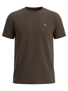 Calvin Klein Classic Monogram Men's T-Shirts Brown - Beluga - View 4