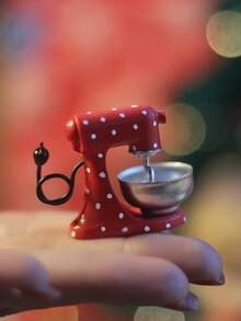 1 chiếc máy trộn mini bằng nhựa chấm bi đỏ trắng, đồ trang trí nhà cửa phong cách retro, phụ kiện trang trí nhà cửa cho tiệc tùng, lễ hội, quà tặng tuyệt vời nhất, mini, trang trí nhà/phòng ngủ/đám cưới/văn phòng/phòng khách, tranh treo tường, trang trí nhà cửa phòng khách - Nhiều màu - Xem 4