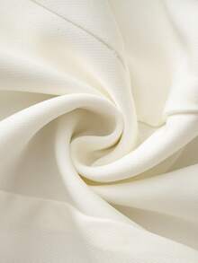 GlowEve 女士梭织面料圆领撞色缎面珍珠蝴蝶结肩部装饰长袖收腰带口袋A字短款优雅派对圣诞节情人节鸡尾酒会连衣裙，秋冬春季 - 彩色 - 查看 7